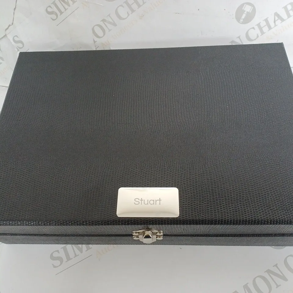 PERSONALISED 12 PIECE WATCH BOX  RRP £39.99