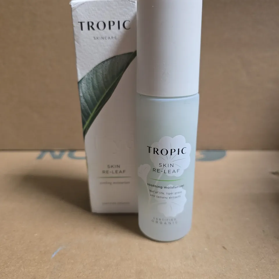 TROPIC SKINCARE SKIN RE-LEAF SOOTHING MOISTURISER – BOXED 50ML