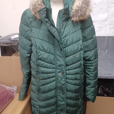 CENTIGRADE LONG COAT FOREST GREEN SIZE EXTRA LARGE