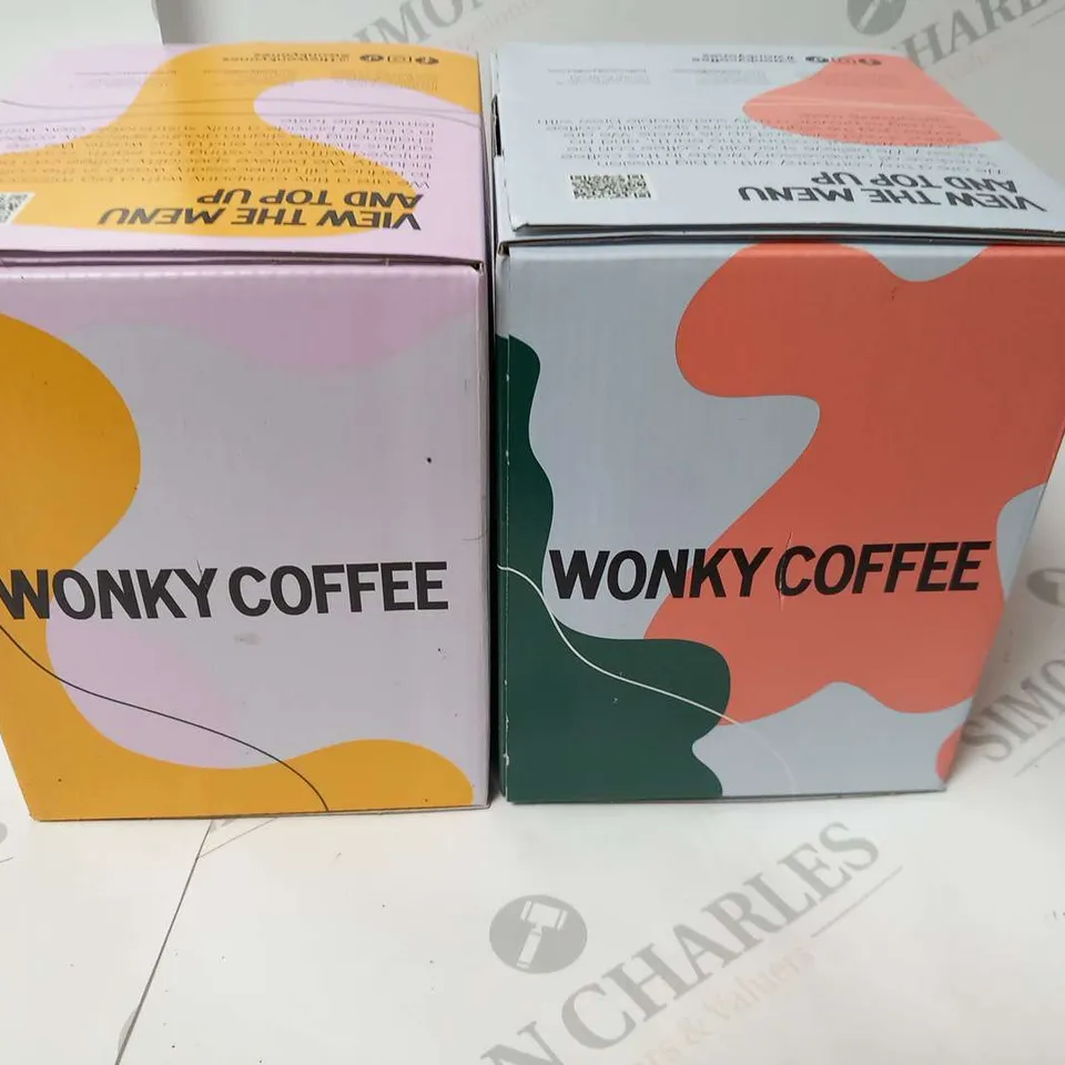 THREE WONKY COFFEE 100 CAPSULES BOXES TO INCLUDE; INTENSE DIP AND LUCKY DIP