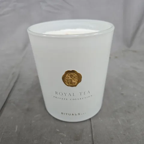 RITUALS ROYAL TEA PRIVATE COLLECTION CANDLE – WHITE FROSTED GLASS