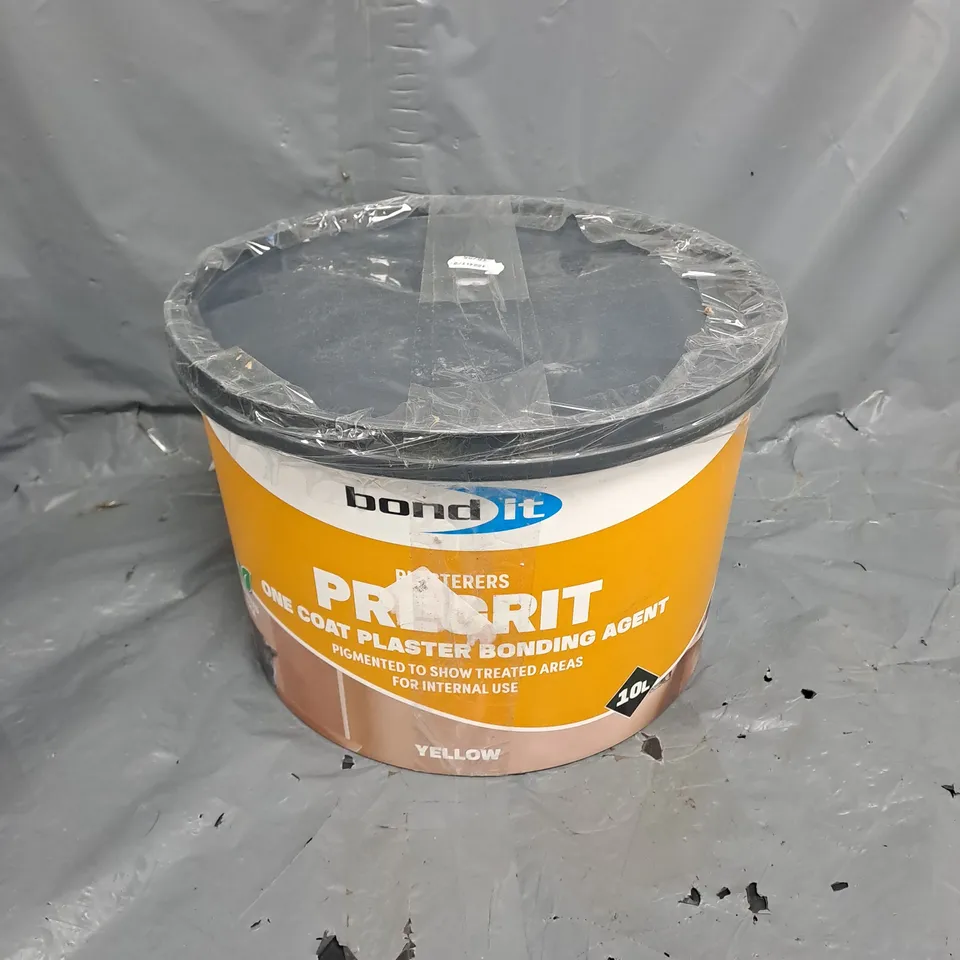 BOND IT PLASTERERS PREGRIT ONE COAT PLASTER BONDING AGENT IN YELLOW 10L - COLLECTION ONLY