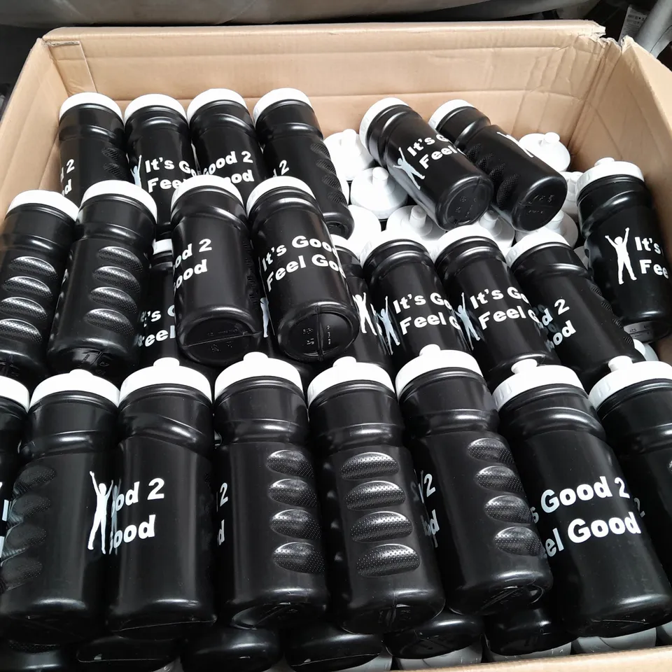 LOT OF APPROXIMATELY 130 PLASTIC DRINKS BOTTLES