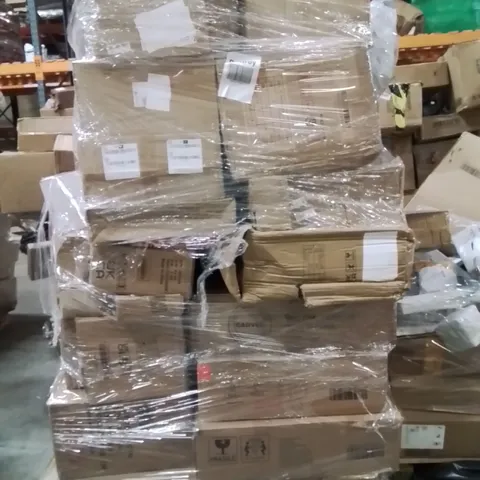 PALLET OF ASSORTED HOUSEHOLD GOODS AND PRODUCTS TO INCLUDE;STEAMER,ALARM CLOCK,HEATED MASSAGER 