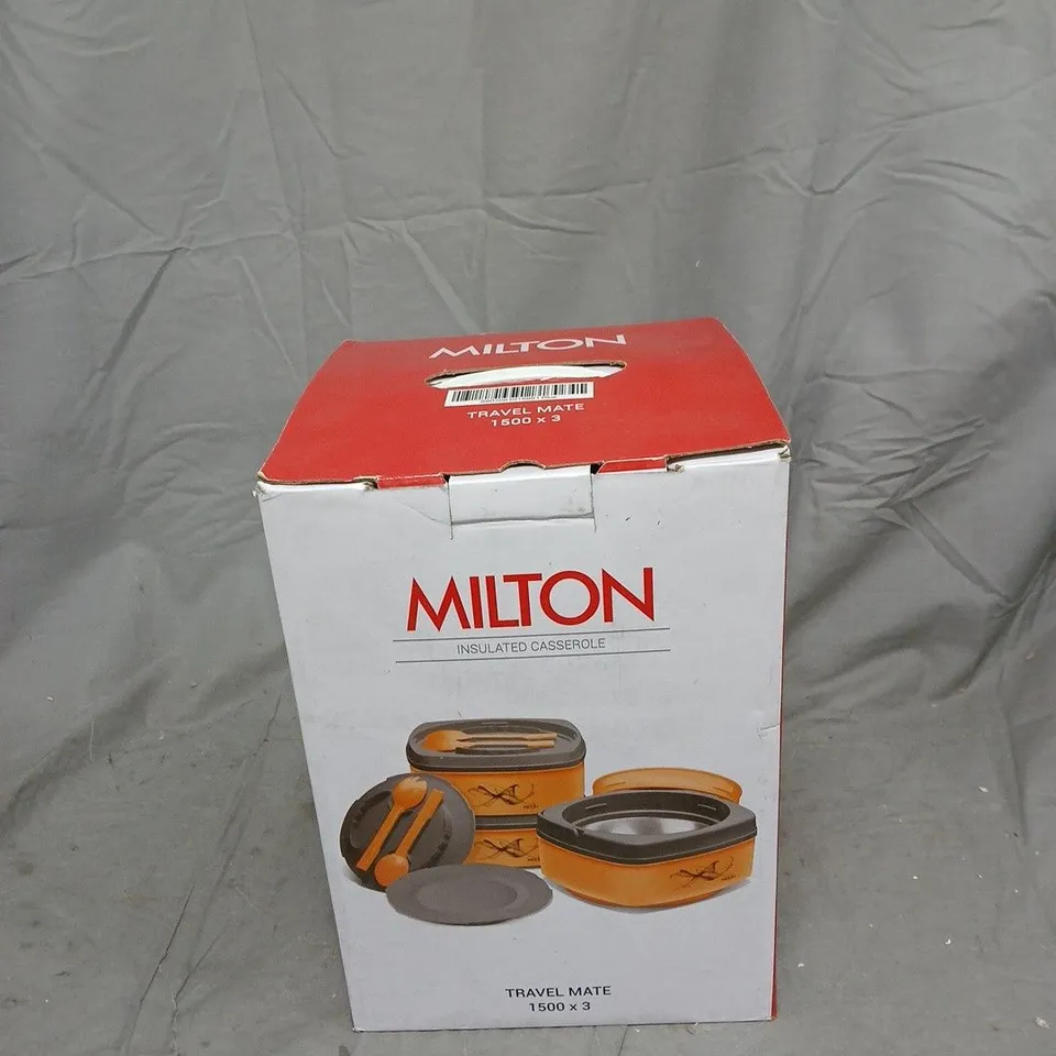 MILTON TRAVEL MATE INSULATED CASSEROLE SET, 3 X 1500ML – BOXED