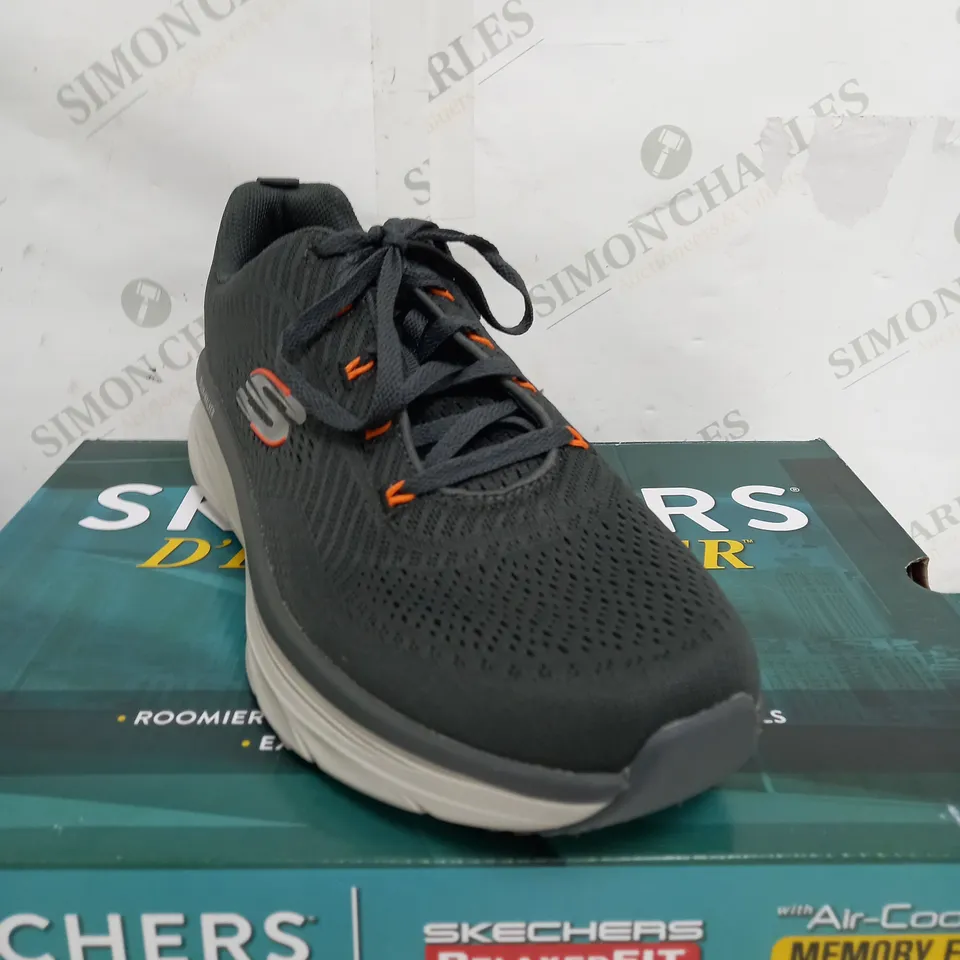 BOXED SKETCHERS D'LUX WALKER IN GREY - SIZE 11