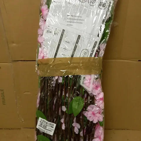 50 LED SOLAR IN-LIT PINK BLOSSOM TRELLS 