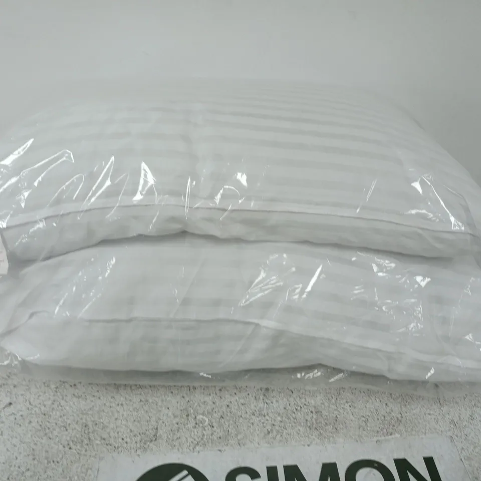 BAGGED PAIR OF LUXURY STRIPED PILLOWS