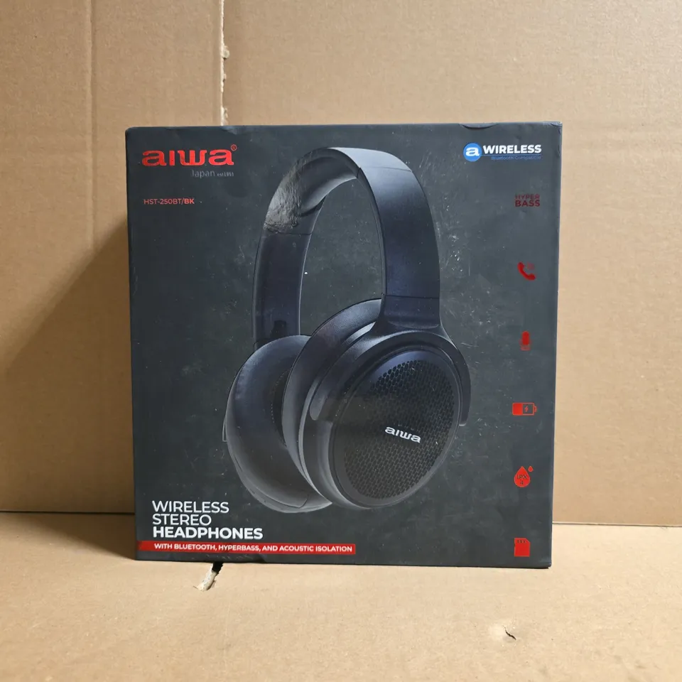 AIWA HST-250BT/BK WIRELESS STEREO HEADPHONES