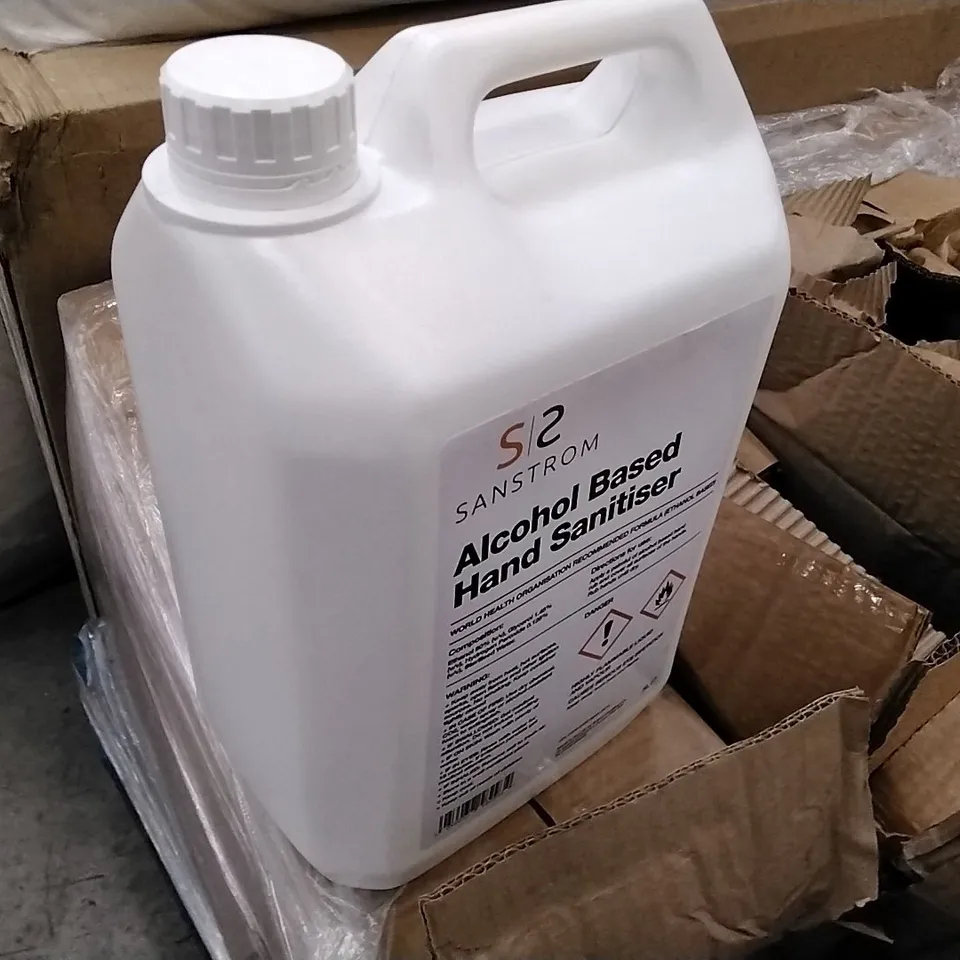 PALLET OF 5L HAND SANITISER BOTTLES
