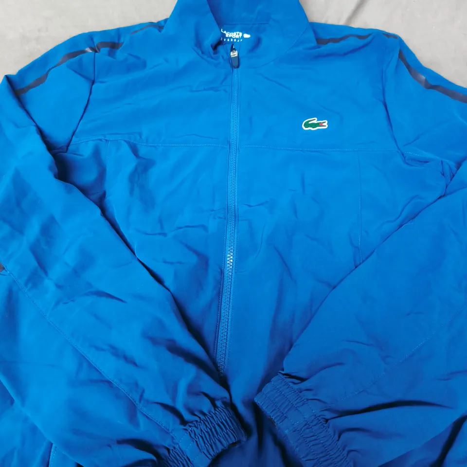 LACOSTE BLUE ZIP-UP JACKET - SIZE UNSPECIFIED