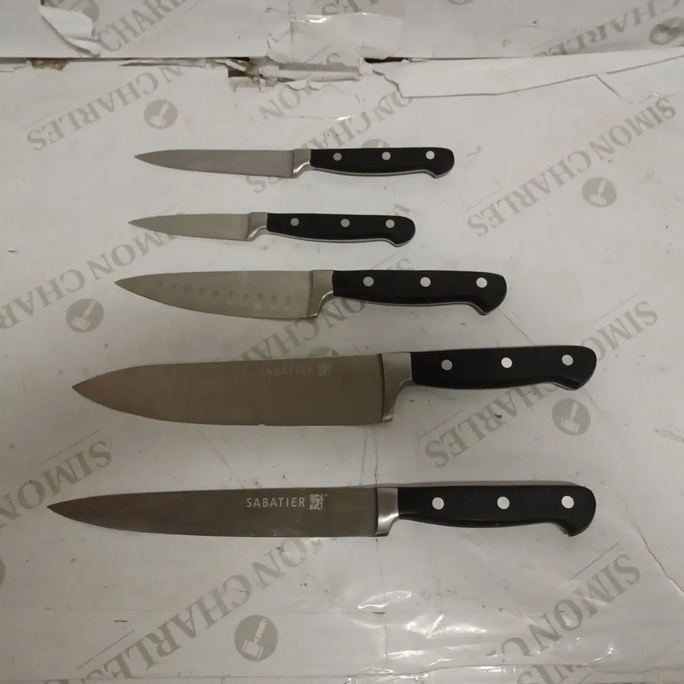 SABATIER EDGEKEEPER SET SELF-SHARPENING KNIFE BLOCK