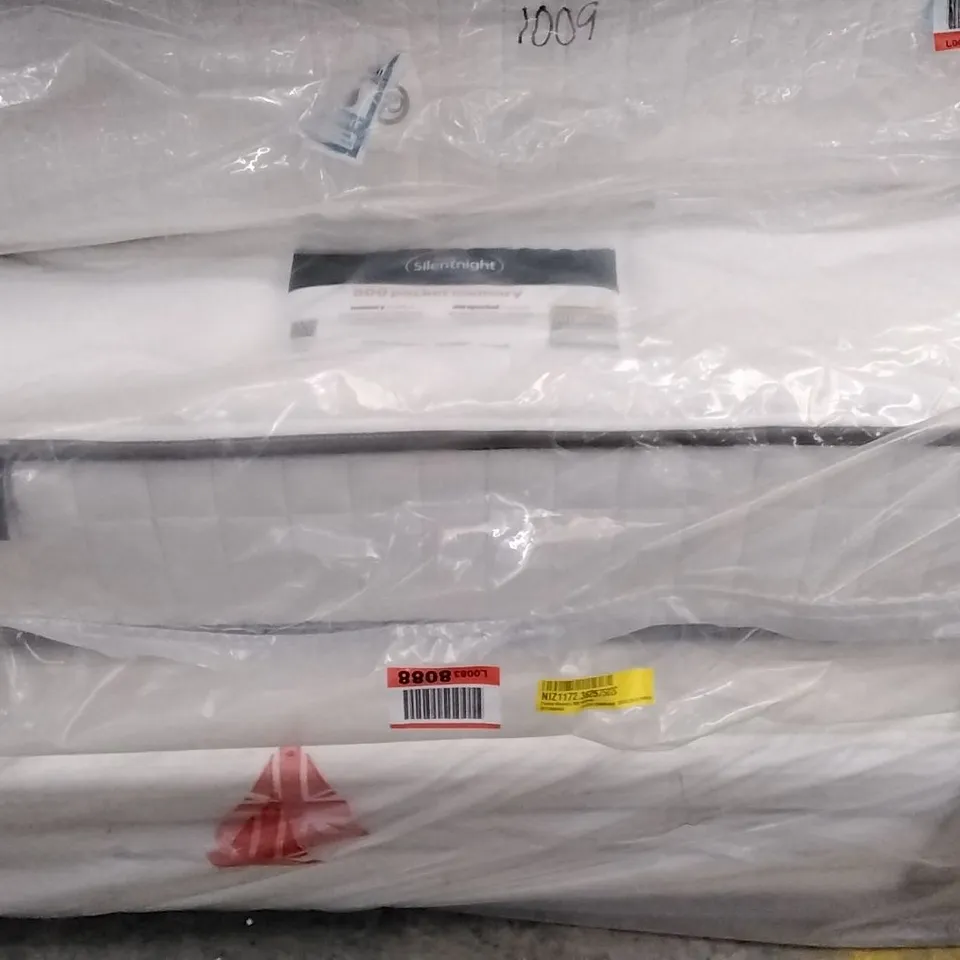 QUALITY BAGGED SILENTNIGHT POCKET MEMORY 800 SMALL DOUBLE 4FT MATTRESS