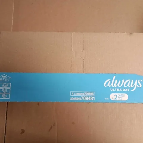 ALWAYS ULTRA DAY SANITARY PADS – BOXED - 24 PACKS OF 4