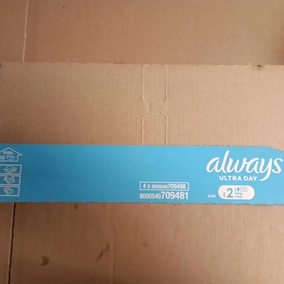 ALWAYS ULTRA DAY SANITARY PADS – BOXED - 24 PACKS OF 4