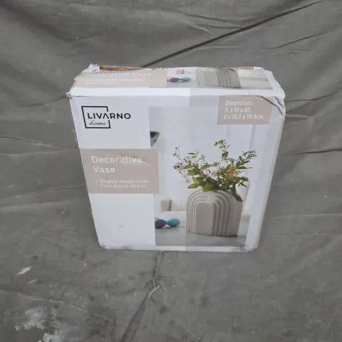 BOXED LIVARNO DECORATIVE VASE 
