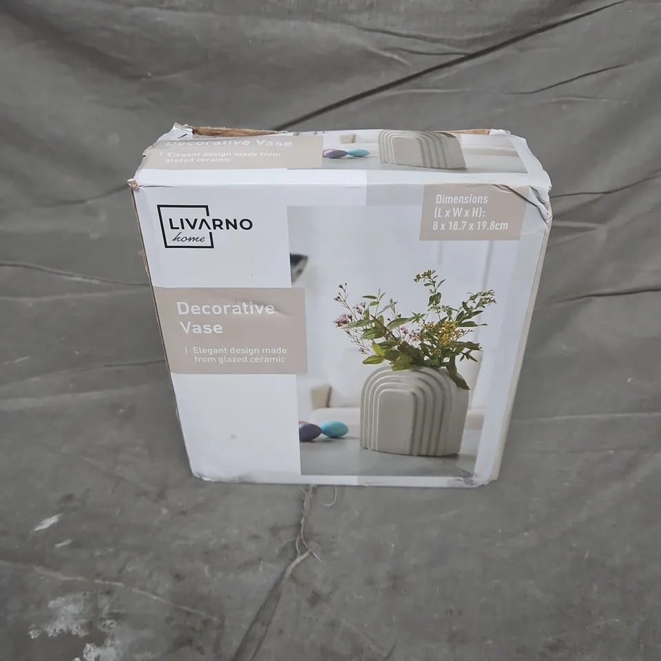 BOXED LIVARNO DECORATIVE VASE