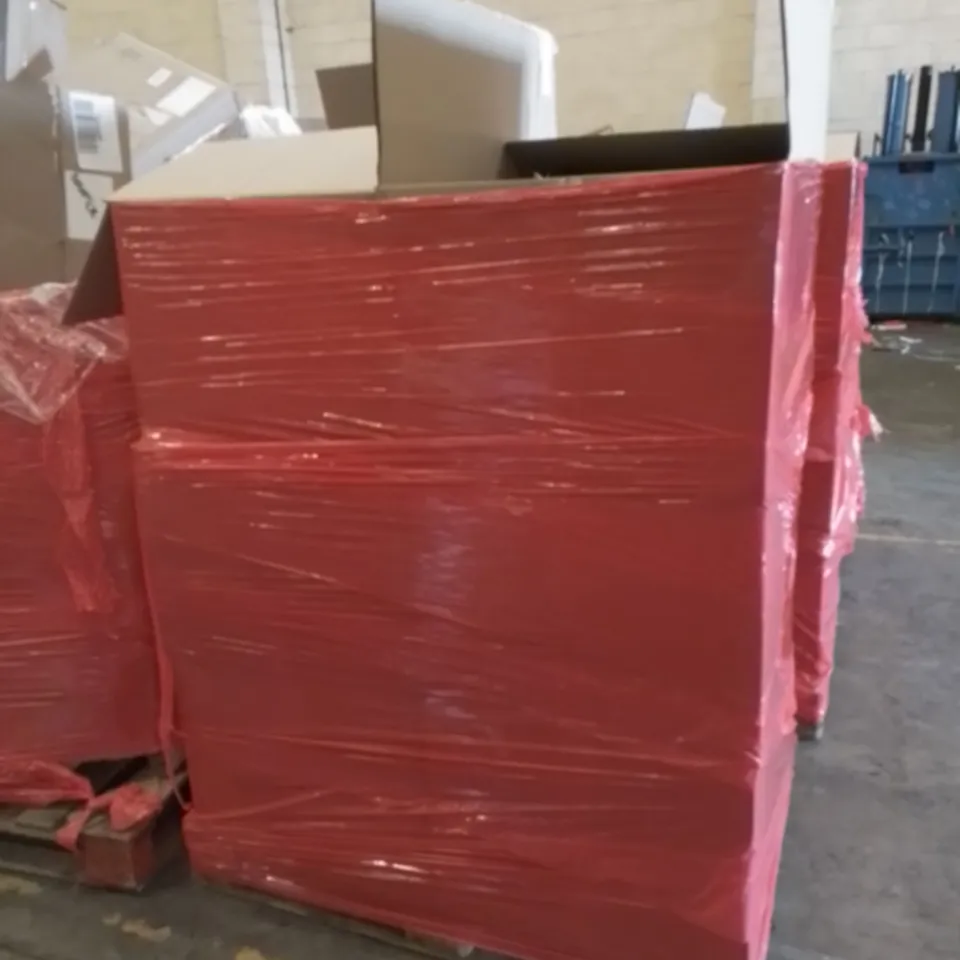 PALLET CONTAINING 6 BOXES OF ASSORTED ITEMS INCLUDING ELECTRIC BALLOON PUMP, BINOCULARS, PROTECTIVE PHONE CASE, MULTIPURPOSE VEGETABLE PROCESSOR, SPLATTERBUG TARGETS, ICE CUBE TRAY