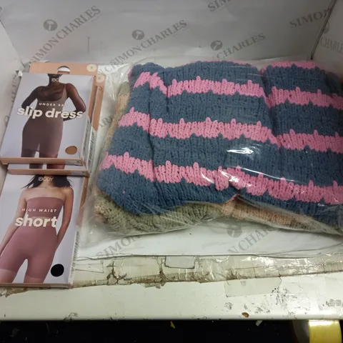 BOX OF 6 BRAND NEW COTTON:ON CLOTHES TO INCLUDE JUMPERS AND SHAPEWEAR