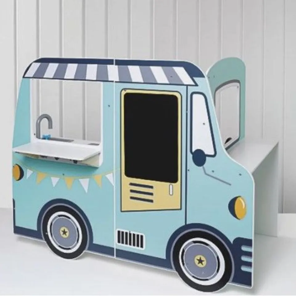 PALLET OF APPROXIMATELY SIX BRAND NEW BOXED WOODEN FOOD TRUCKS