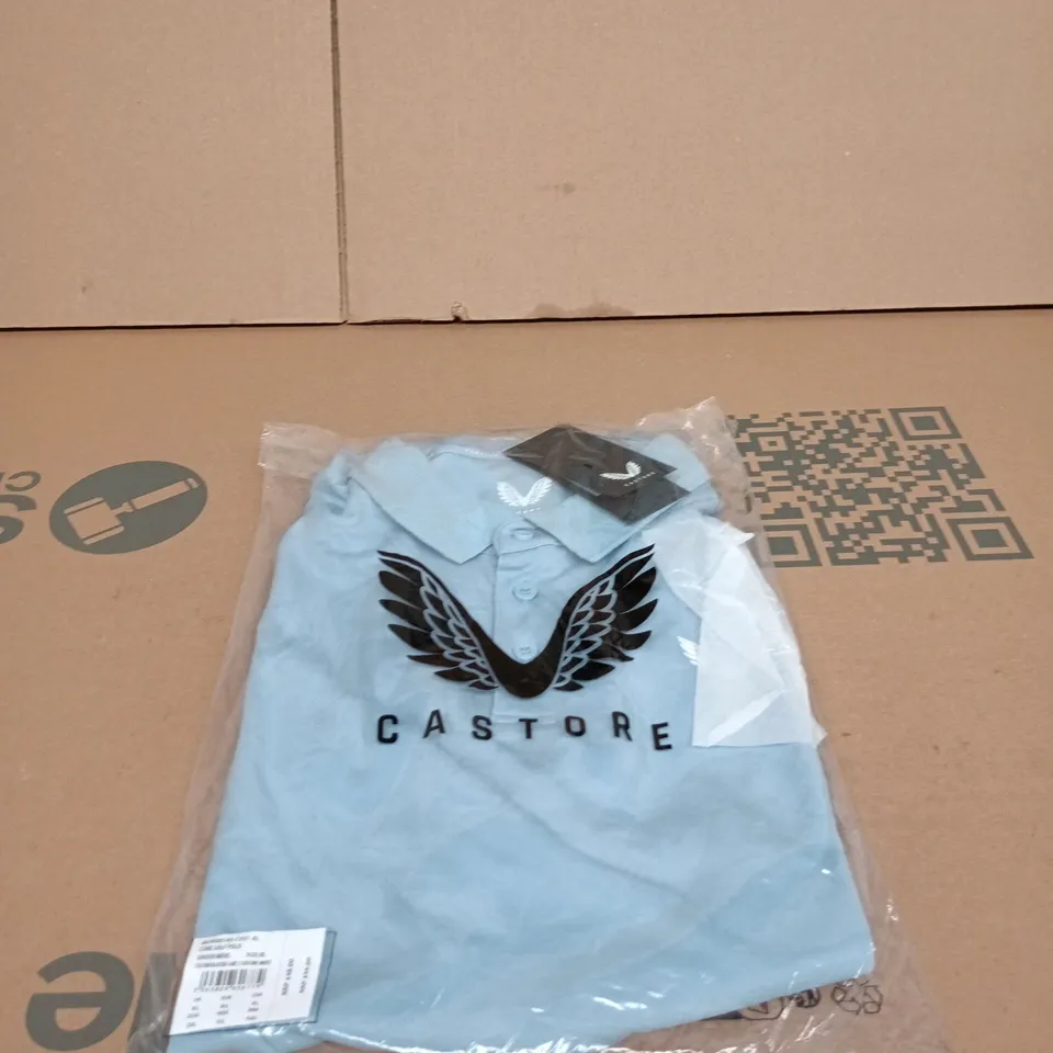 CASTORE CORE GOLF POLO XL GLACIER LAKE TAGGED BAGGED