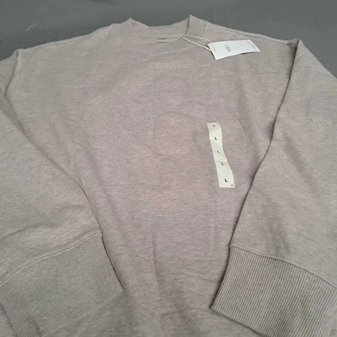 M&S OVERSIZED FIT BEIGE JUMPER - LARGE