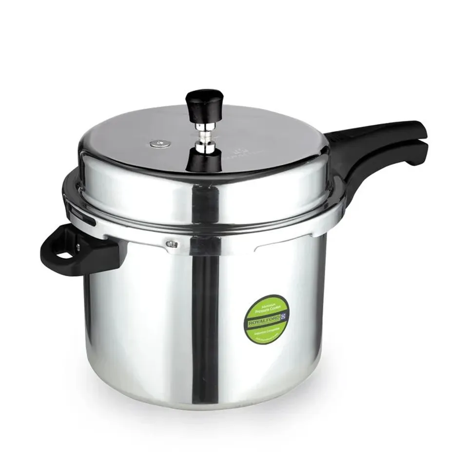 BOXED ROYALFORD STOVE TOP PRESSURE COOKER, 10L (1 BOX)