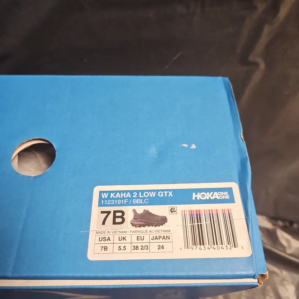 HOKA KAHA 2 LOW GTX HIKING SHOES – BLACK, UK 5.5 (US 7B, EU 38 2/3)