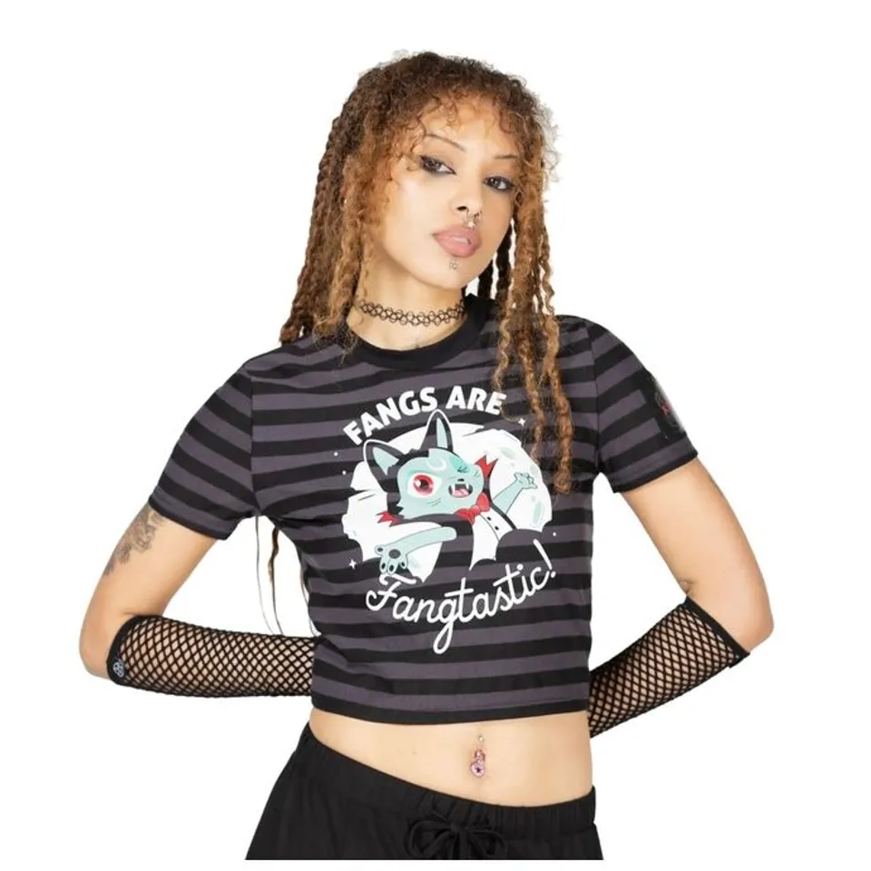 BRAND NEW BAGGED KILLSTAR - FANGTASY - BLACK T-SHIRT SIZE XS