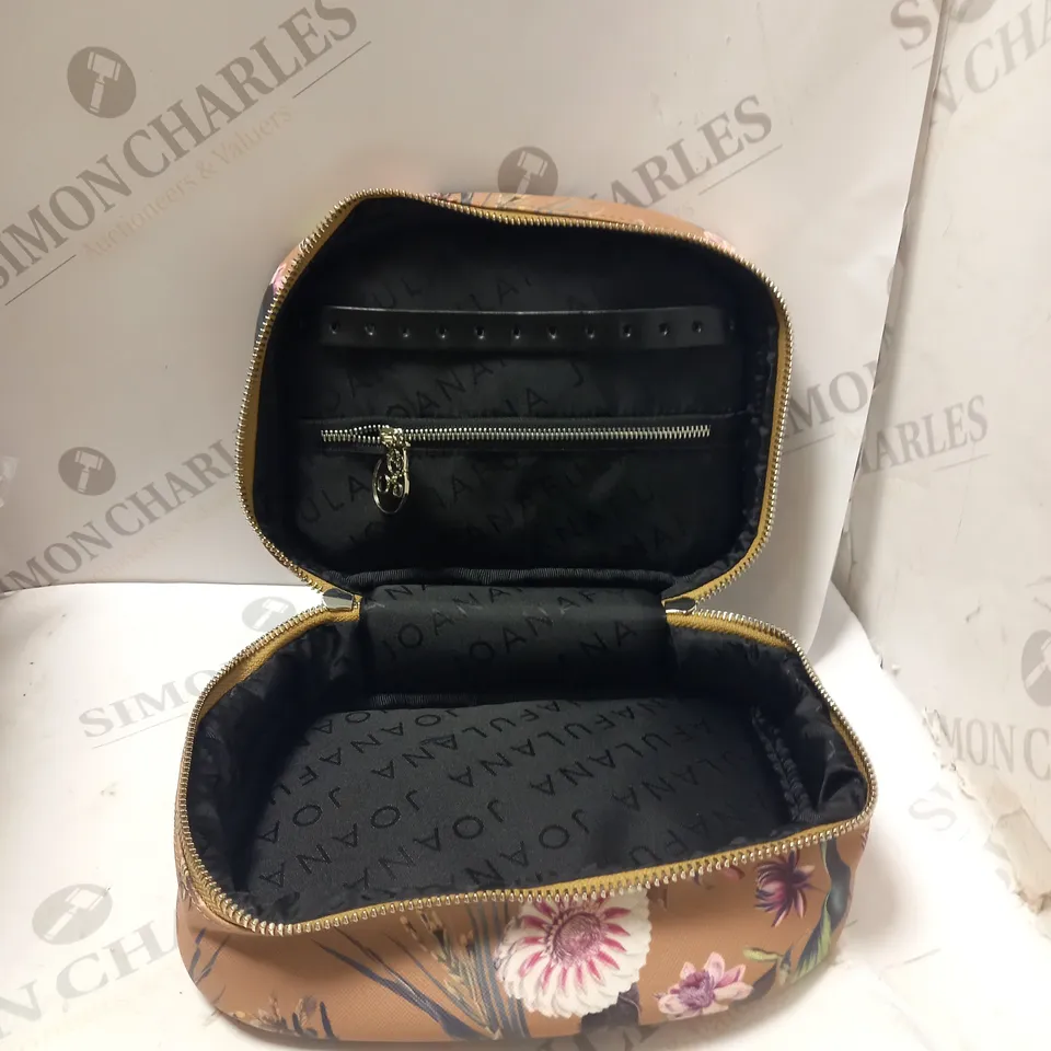BOX OF APPROXIMATELY 5 JOANA FULANA PREMIUM COLLECTION FLORAL BIRD TAN BROWN STORAGE BAGS