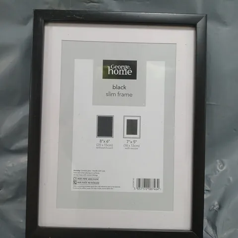 BOX OF APPROXIMATELY 35 SLIM BLACK PHOTO FRAMES