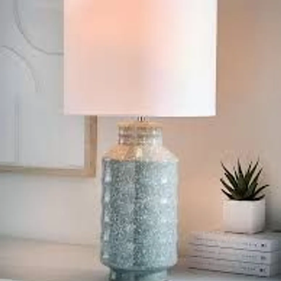 VERY HOME CERAMIC RIPPLE TABLE LAMP - COLLECTION ONLY