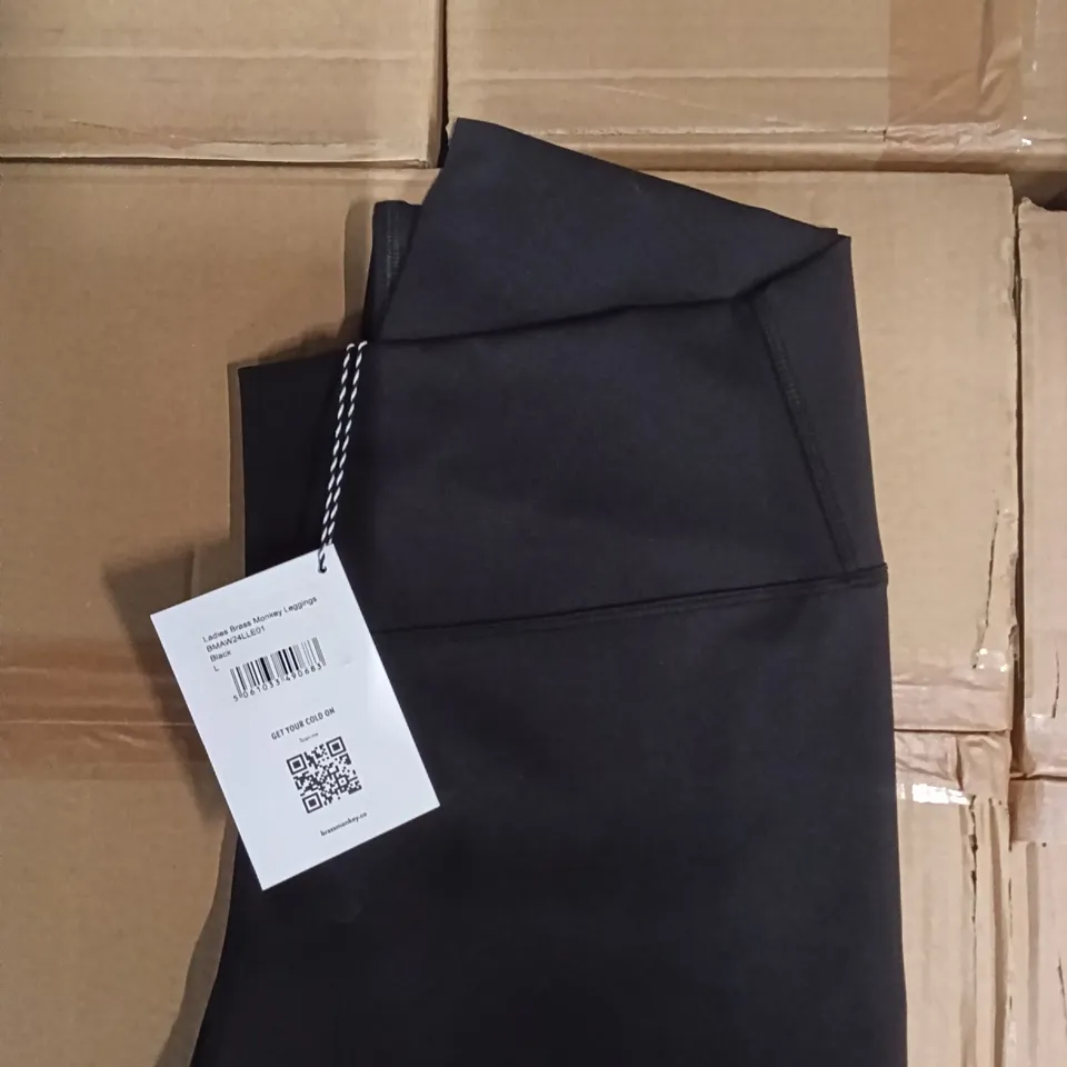 BOX OF BRASS MONKEY LEGGINGS - BLACK SIZE LARGE APPROXIMATELY 8