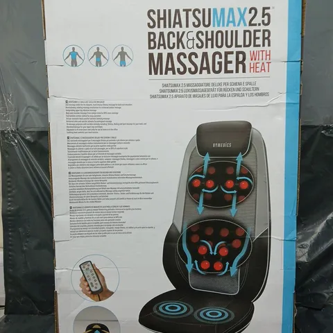 HoMedics Shiatsu Max 2.5 Back & Shoulder Massager with Heat – CBS-2170-EU
