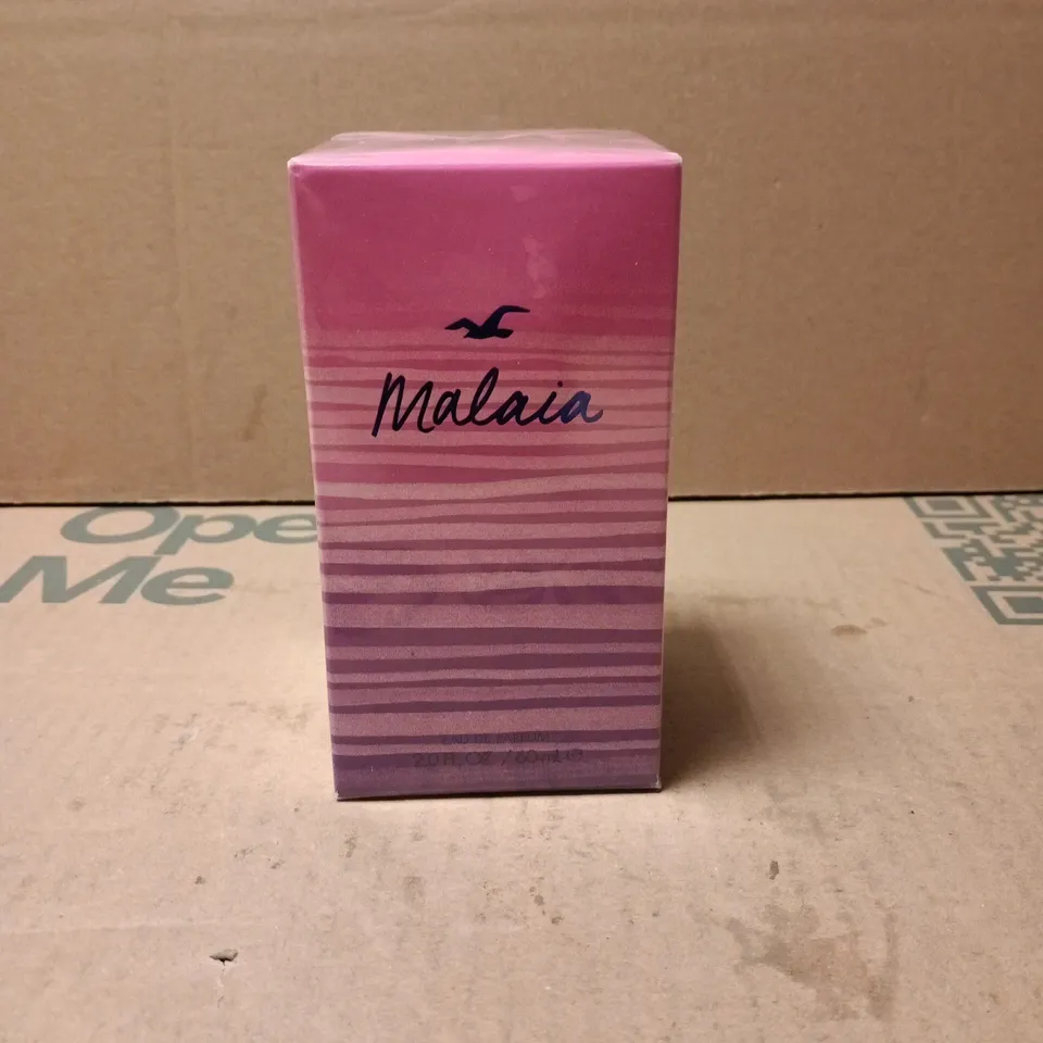 BOXED AND SEALED HOLLISTER MALAIA SOFT PETAL & SHEER WOOD 60ML EAU DE PARFUM