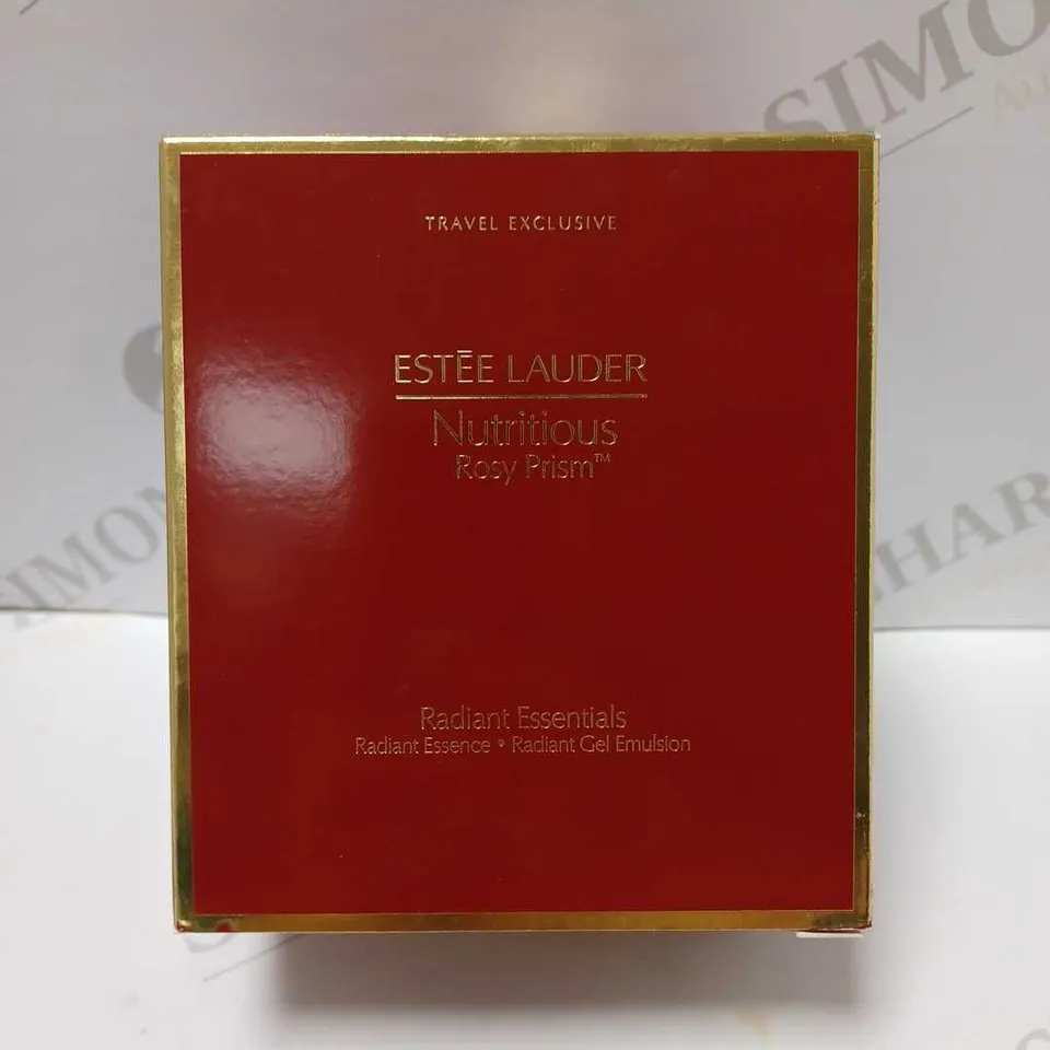 ESTEE LAUDER NUTRITIOUS ROSY PRISM SET: RADIANT ESSENCE 30ML + RADIANT GEL EMULSION 50ML