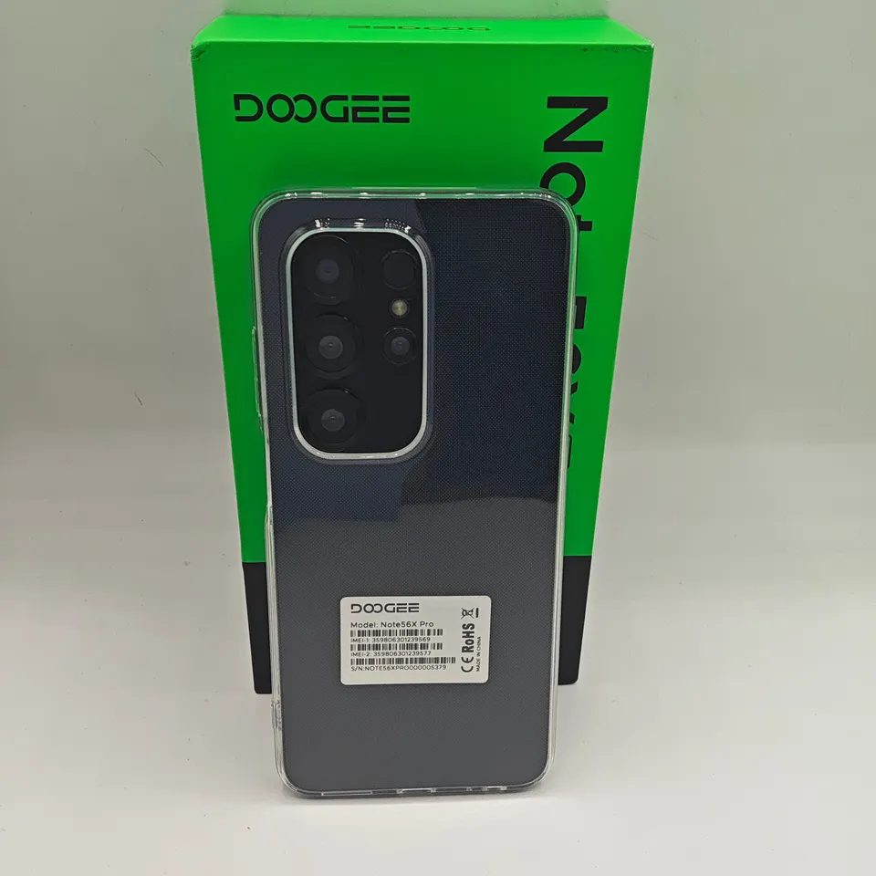 BOXED DOOGEE NOTE 56X PRO 4+28GB RAM 128GB ROM IN MIDNIGHT BLACK