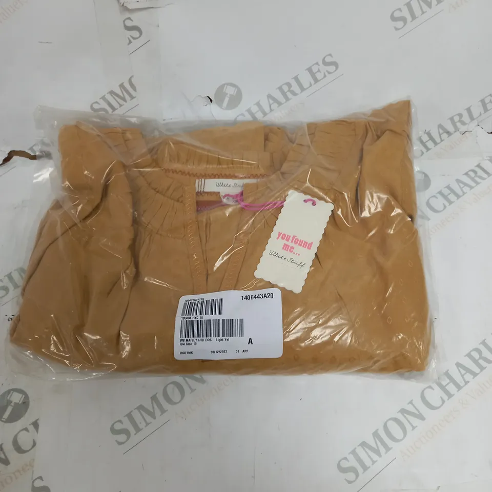 BOX OF APPROXIMATELY 30 ASSORTED CLOTHING PRODUCTS IN VARIOUS SIZES TO INCLUDE SKIRTS, JUMPERS, DRESSES ETC