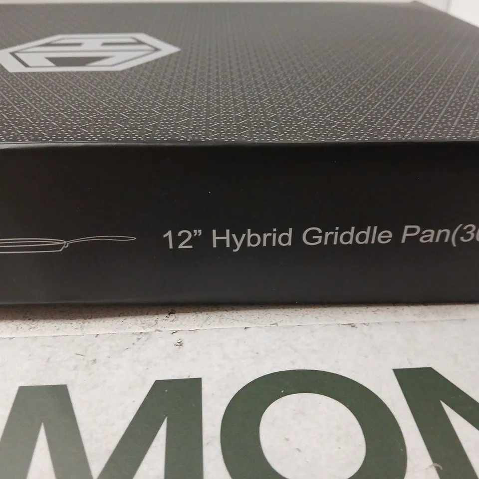 HEXCLAD 12-INCH HYBRID GRIDDLE PAN (30CM) – BOXED