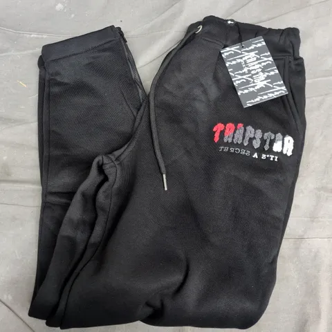 TRAPSTAR JOGGERS IN BLACK - MEDIUM