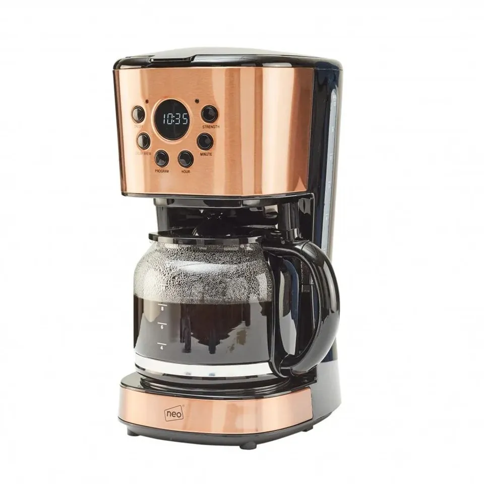 BOXED COFFEE MAKER IN COPPER