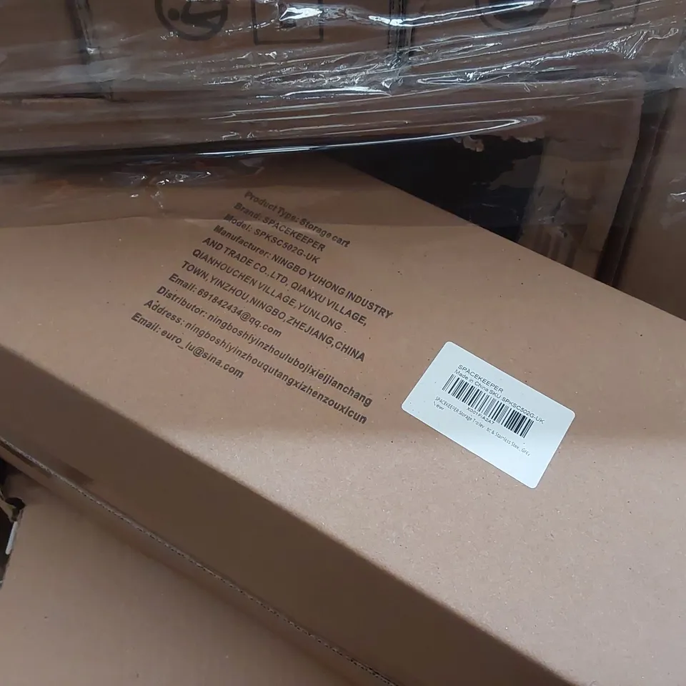 PALLET CONTAINING A VERY LARGE QUANTITY OF BOXED STORAGE CARTS