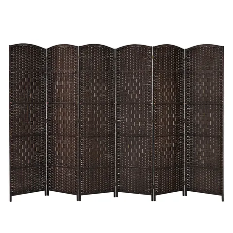 BOXED COSTWAY 271 X 180cm 6-PANEL ROOM DIVIDER FOLDING PRIVACY SCREEN (1 BOX)