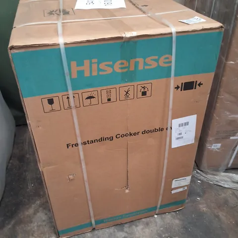 BOXED HISENSE HDE3211BXUK CERAMIC FREESTANDING ELECTRIC COOKER	