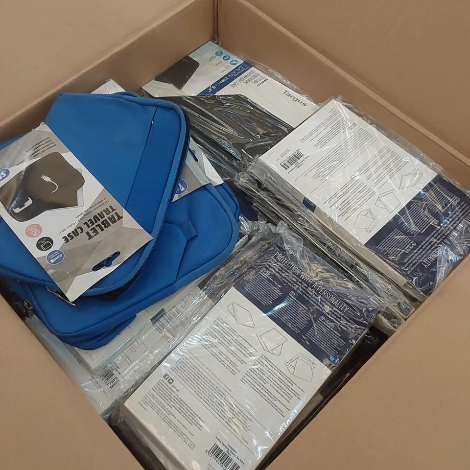 BOX TO CONTAIN A VERY LARGE QUANTITY OF TABLET CASES, TABLET TRAVEL CASES AND SIMILAR ITEMS ETC