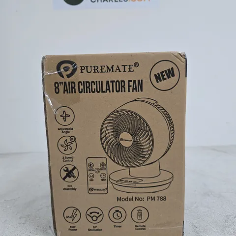 PUREMATE 8IN AIR CIRCULATOR FAN – MODEL PM 788