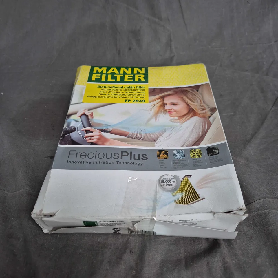 MANN FILTER BIOFUNCTIONAL CABIN FILTER FP 2939
