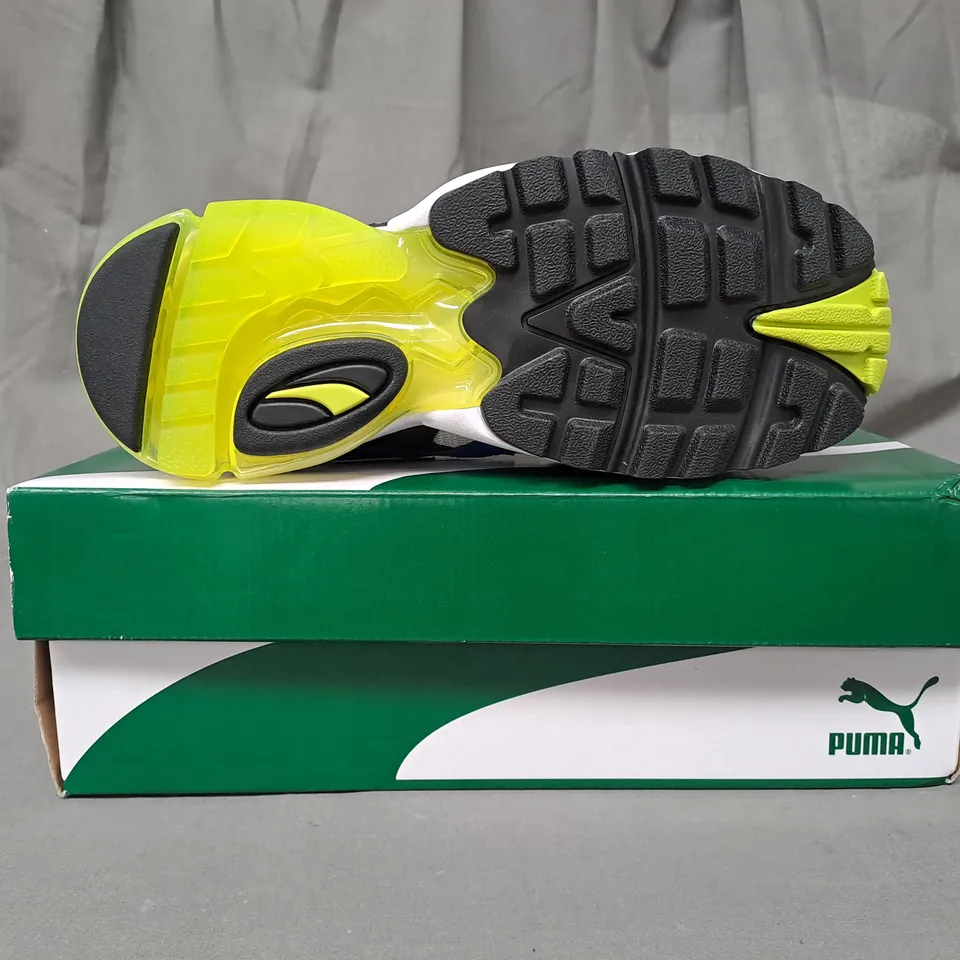 BOXED PAIR OF PUMA CELL ALIEN SHOES IN MULTICOLOUR UK SIZE 6