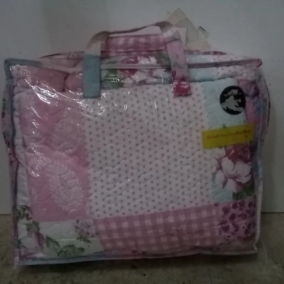 BAGGED DETWILER MICROFIBRE BEDSPREAD SET