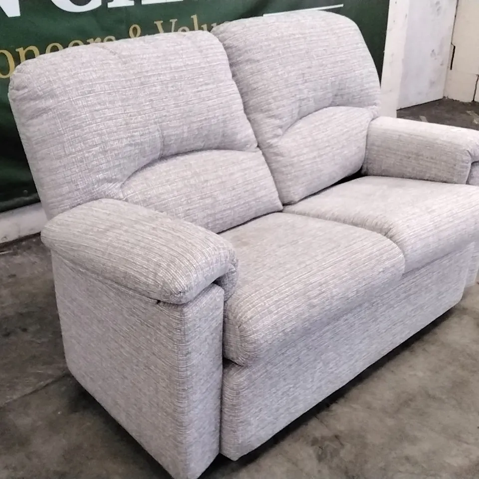 QUALITY BRITISH DESIGNED & MANUFACTURED G PLAN CHLOE C 2 SEATER SOFA LOOM SHALE FABRIC